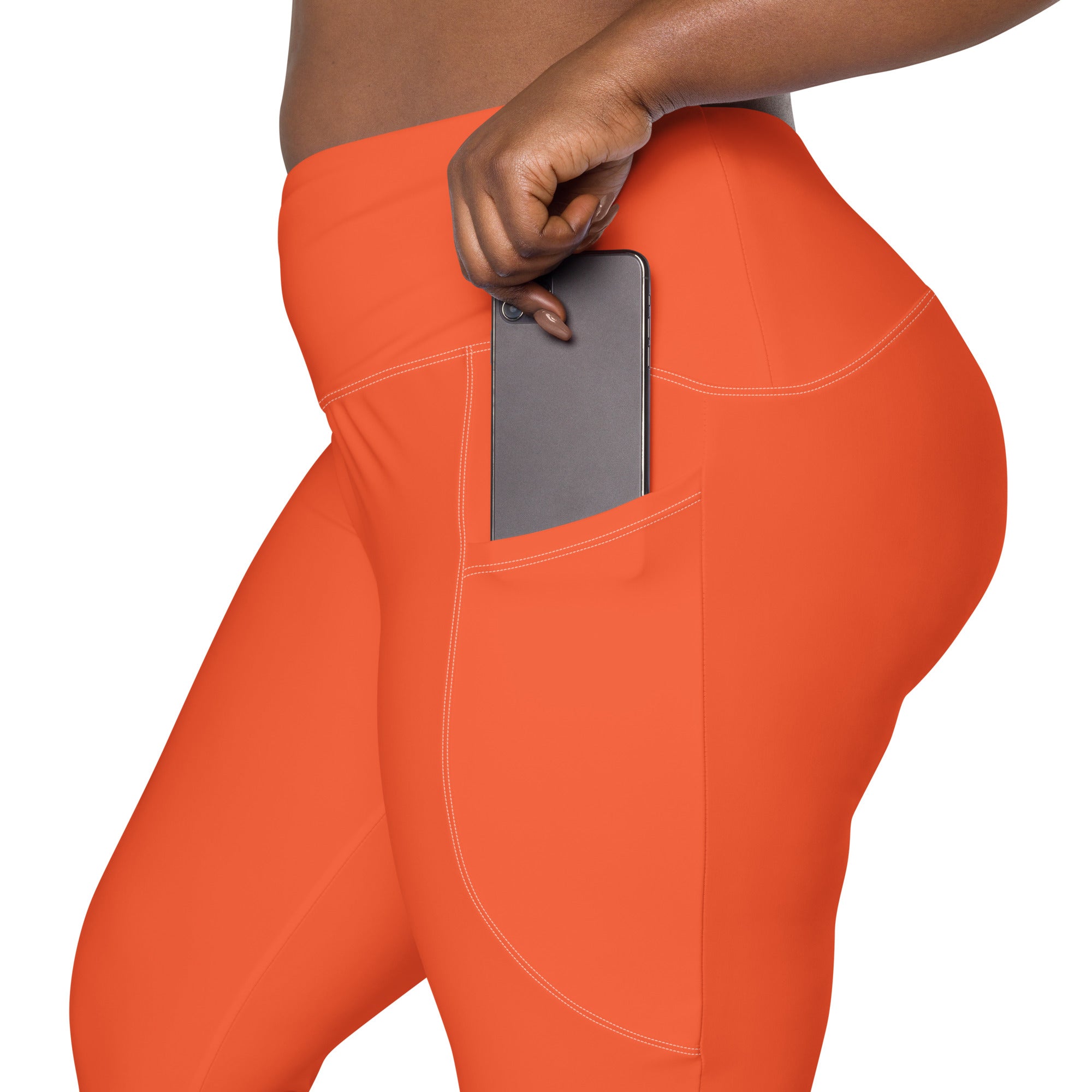 Burnt Orange Leggings with Pockets | All Sizes